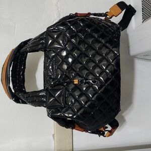 MZ Wallace Black Quilted Satchel